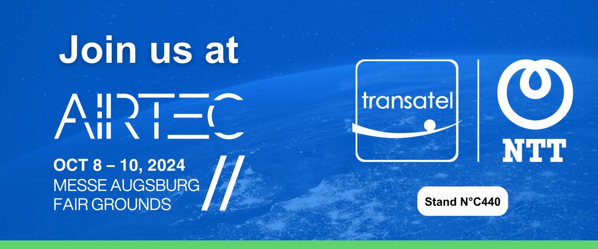 ✈️ Meet us at AIRTEC ! ✈️

📅 Join us on October 8-10 at booth C440 to see how our ultra-fast, worldwide connectivity solutions are transforming the aviation industry.

🎟️ Create your badge here: lnkd.in/ep_UZC5M
🗝️ Invitation code: INVITE24WX33 

#Airtec2024 #Aviation