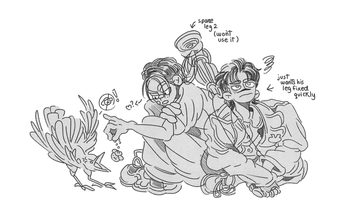 more lil trio dynamicsss 🐦‍⬛🦊🐿️ 