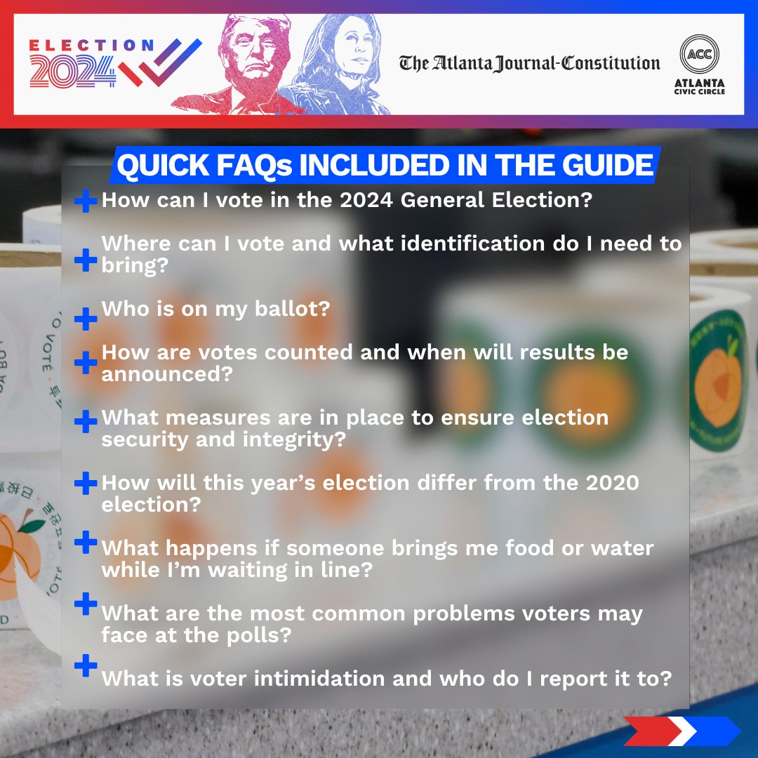 Atlanta Journal-Constitution (@ajc) on Twitter photo 🚨The voter registration deadline is OCTOBER 7🚨
The AJC and <a href="/AtlCivicCircle/">Atlanta Civic Circle</a> have prepared a free voter guide ahead of the 2024 presidential election. Use this guide to learn about your races and candidates. We will continue to add information as we get it. 🚨The voter registration deadline is OCTOBER 7🚨
The AJC and <a href="/AtlCivicCircle/">Atlanta Civic Circle</a> have prepared a free voter guide ahead of the 2024 presidential election. Use this guide to learn about your races and candidates. We will continue to add information as we get it.