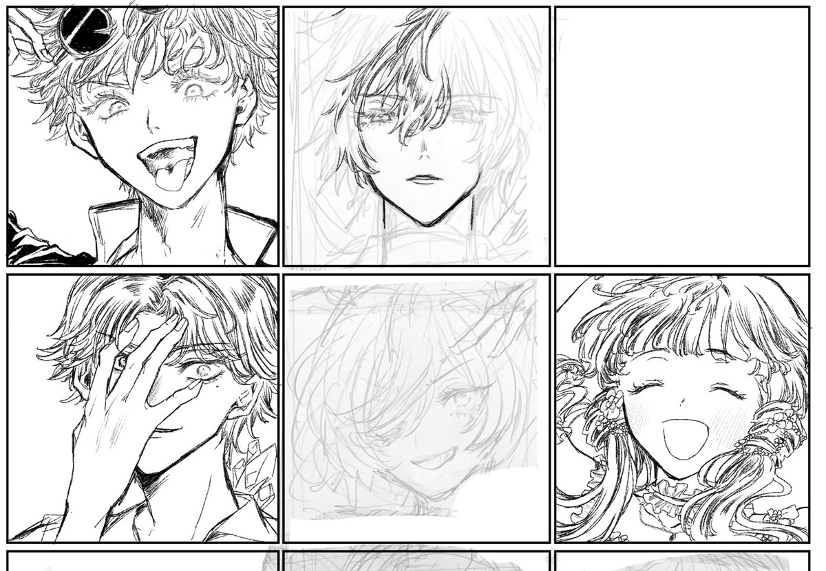 色んなキャラを描きたくなったので自分の歴代推しを思い浮かぶままに描いてる 