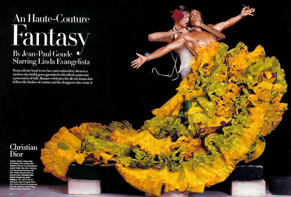 ✨Linda Evangelista✨ with John Galliano, Karl Lagerfeld