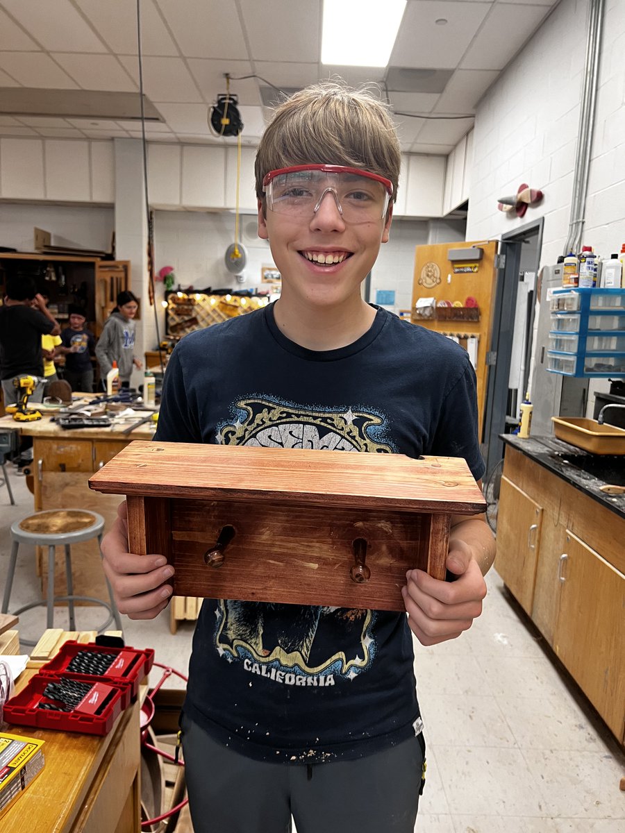 We're just about halfway through the first marking period and students in Mr. Tay's 7th and 8th Grade Woodworking classes are turning out some amazing projects already! <a href="/Neyda_Evans/">Neyda Evans</a> <a href="/MSD_Caputo/">Vincent Caputo</a> <a href="/DrTaniaHerzog/">Tania Herzog</a>