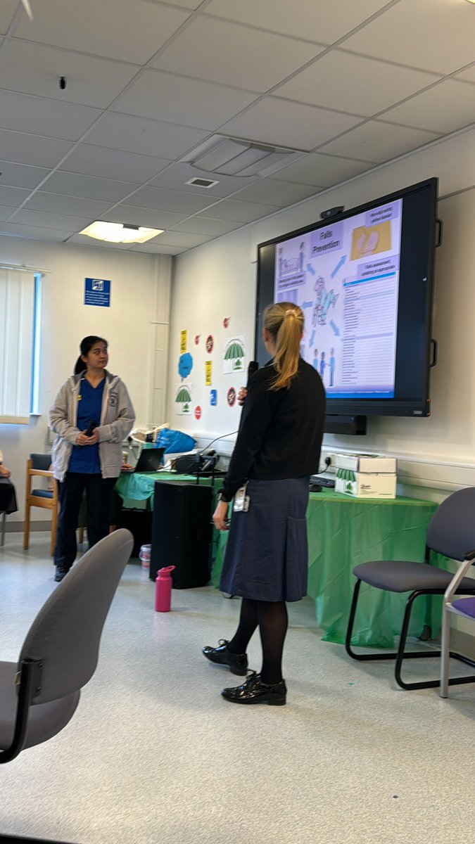 CCU team sharing falls prevention work