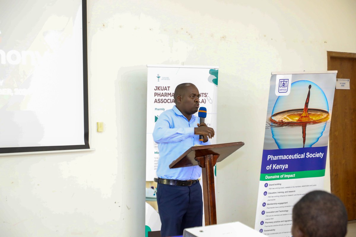 DiscoverJKUAT's tweet photo. Celebrating the future of pharmacy! 🌟 
Our 1st-year pharmacy students have today donned their white coats for the first time, guided by the wisdom and experiences of alumni and industry professionals.
@PSofKenya @KenyaMedics_KMA  @kephsa @jkuat_jpsa https://t.co/sr1QgJ4qF6