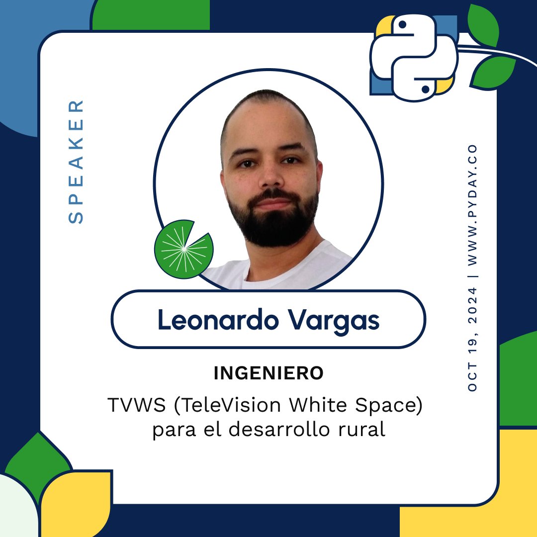 pythoncali's tweet image. Nos complace tener a @lvbernal, un apasionado por las telecomunicaciones y el software. Leonardo nos contará los retos y posibilidades de conectar comunidades rurales a internet  🌐💻🧑🌾
Registrate aquí: buff.ly/4gh9D8N. #python #pydaycali2024 #COP16 #ComunidadesRurales