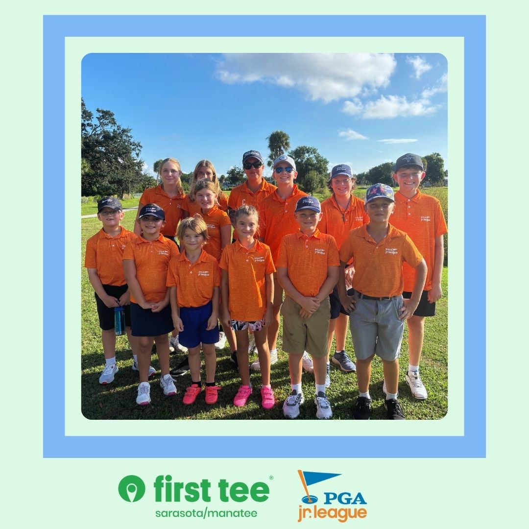We've got an AMAZING PGA Junior League buzzing in Sarasota/Manatee! With all 9 teams ready to hit the road every Saturday afternoon, we're swinging into action at all the coolest courses from September to November🧡 

#FirstTee #PGAJRLeague #BuildingGameChangers