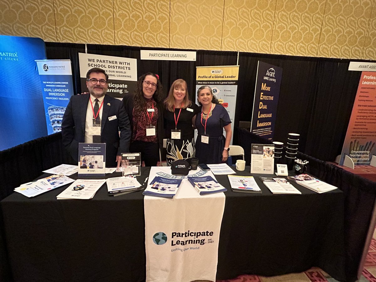 Come see us <a href="/ParticipateLrng/">Participate Learning</a> at booth #B2 at Imperial Ballroom at the 9th International Conference on Immersion and #DualLanguage Education! ✨ <a href="/ParticipateLrng/">Participate Learning</a> #UnitingOurWorld <a href="/L2TReC/">L2TReC</a> <a href="/AcevedoMurielle/">Murielle Hutchens</a> <a href="/IreneZamoraSoto/">Irene Zamora Soto</a> @LauraMaCartney8 @randysaenz <a href="/CarlaFBalles/">Carla Ballesteros</a>