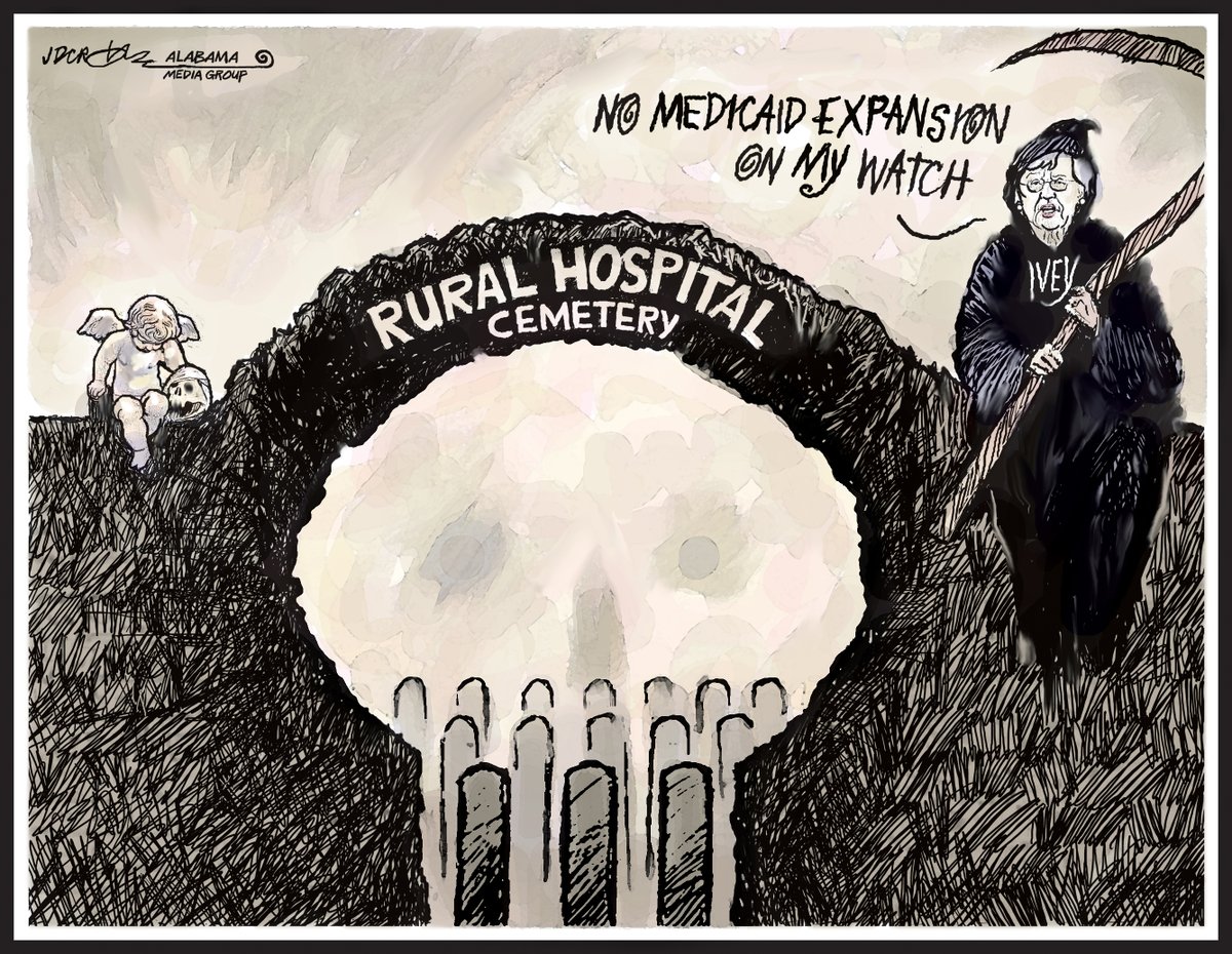CroweJam's tweet photo. 'Grim Guvnah' Ivey #alpolitics #ExpandMedicaid https://t.co/FRxYP07u2i