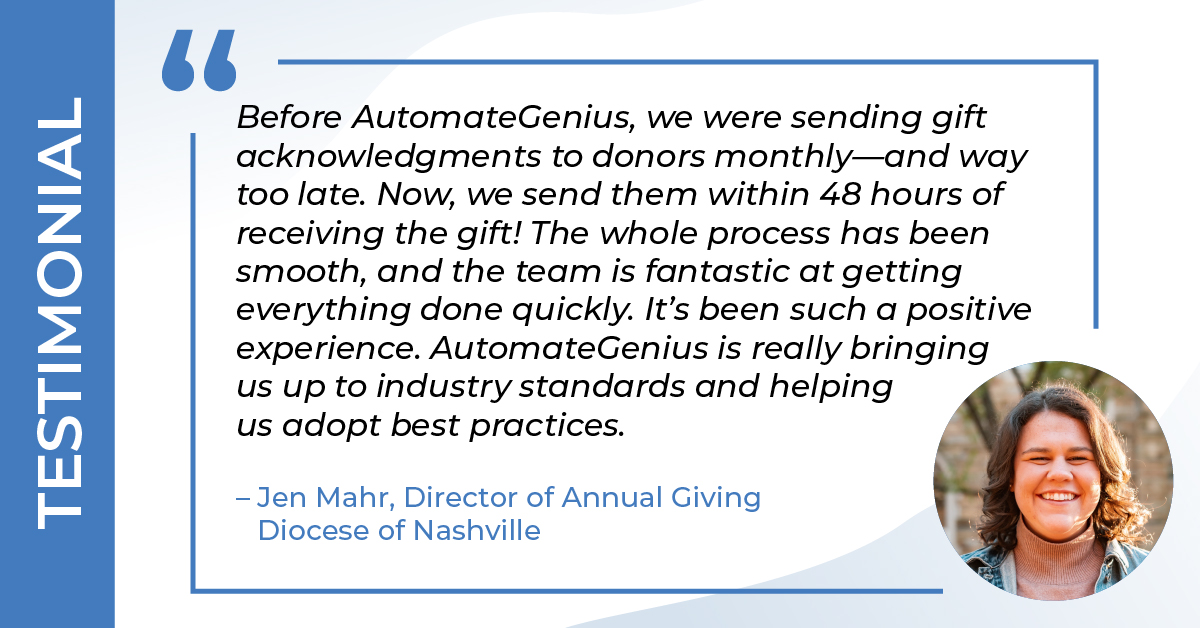 Ready to wow your donors and raise more money without breaking a sweat? AutomateGenius makes it easy. Here's how we do it: hubs.ly/Q02S9n7j0