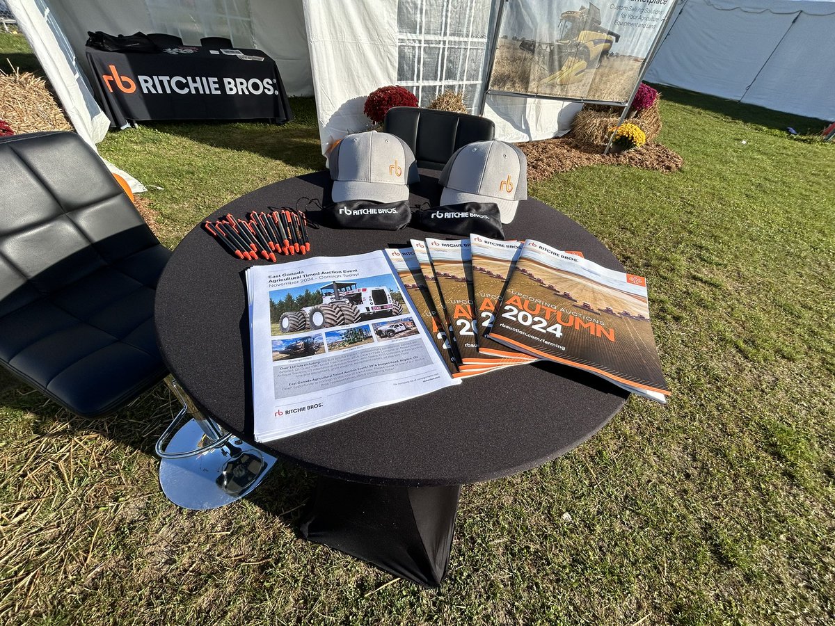 Rbmattymc's tweet photo. @RitchieBros is at the International Plowing Match in Lindsay Ontario, all week. Stop by our booth for a visit! https://t.co/LbCAtewFMG