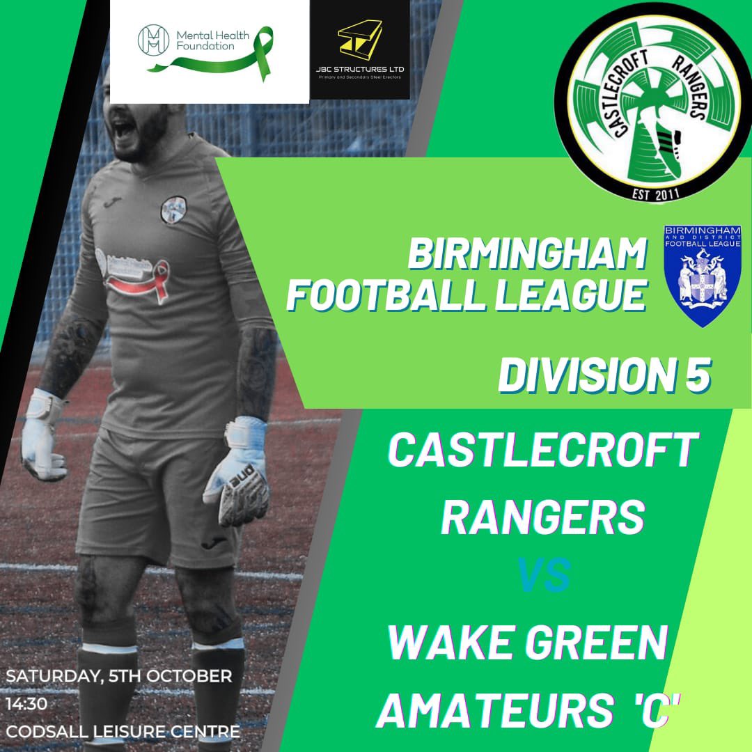 CastlecroftRngr's tweet photo. Due to a fixture error we will now be hosting Wake Green Amateurs C tomorrow looking to extend our unbeaten start to the season. Support is always welcome so come down and cheers on the Crofters! https://t.co/DzCeT3NHCz