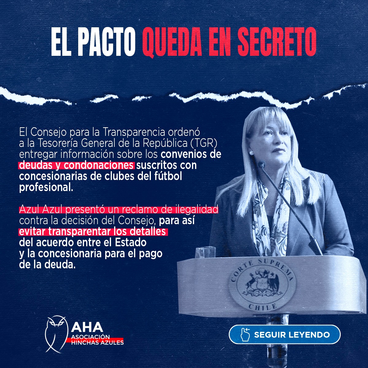 ASí QUE SH-SH 🤫 NADIE LO SABRÁ 

Otra + desde las tinieblas de la $.A, reñidos cn la transparencia.

Vinculados cn suspendida ministra de la CS, acusada constitucionalmente x conductas que afectaron su imparcialidad e independencia al dictar sentencias.
¿Qué intentan ocultar? 🤔