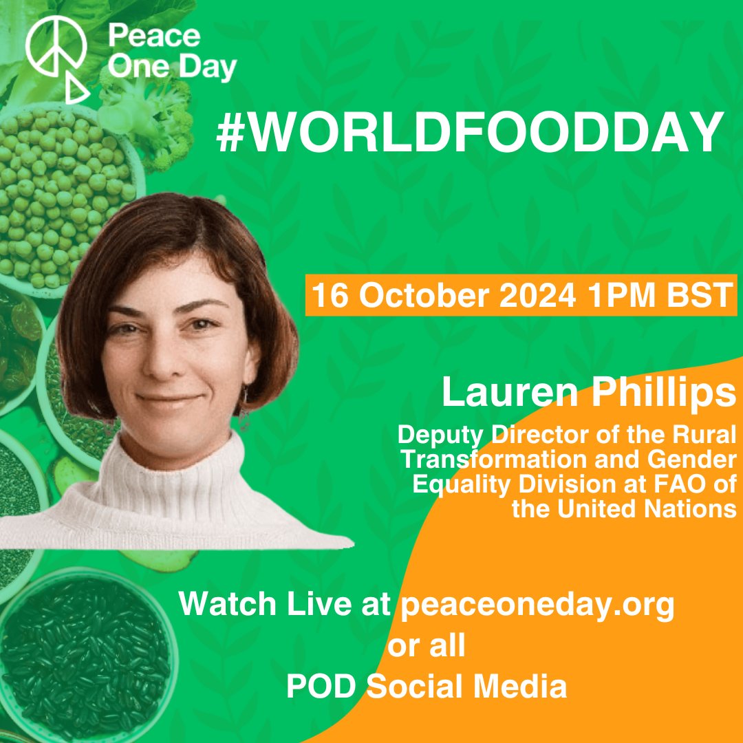 FAO Social & Economic Development (@faosocioecon) on Twitter photo Pleased to have <a href="/FAOSocioEcon/">FAO Social & Economic Development</a>'s Lynette Neufeld & <a href="/LM_Phillips/">Lauren M. Phillips</a> interviewed by <a href="/PeaceOneDay/">Peace One Day</a> on #WorldFoodDay - addressing wide-ranging questions on issues related to nutrition, dietary guidelines, making healthy diets more accessible, gender equality, Right to Food & much more. Pleased to have <a href="/FAOSocioEcon/">FAO Social & Economic Development</a>'s Lynette Neufeld & <a href="/LM_Phillips/">Lauren M. Phillips</a> interviewed by <a href="/PeaceOneDay/">Peace One Day</a> on #WorldFoodDay - addressing wide-ranging questions on issues related to nutrition, dietary guidelines, making healthy diets more accessible, gender equality, Right to Food & much more.