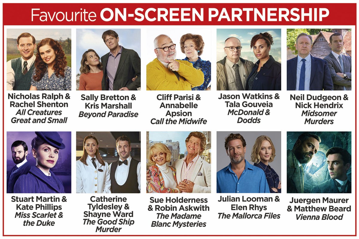 TV Times (@tvtimesmagazine) on Twitter photo Vote for your FAVOURITE ON-SCREEN PARTNERSHIP in the #TVTimesAwards2024 before 11.59pm on Tuesday! β‘οΈ futureevents.uk/tvtimes
<a href="/stueymartin86/">Stuart Martin</a> #KatePhillips <a href="/Cath_Tyldesley/">Catherine Tyldesley π</a> <a href="/shayneTward/">Shayne Ward</a> <a href="/SueHolderness/">Sue Holderness</a> <a href="/Robin_Askwith/">Robin Askwith</a> #JulianLooman <a href="/Elen_Rhys/">Elen Rhys</a> #JuergenMaurer #MatthewBeard (2/2) Vote for your FAVOURITE ON-SCREEN PARTNERSHIP in the #TVTimesAwards2024 before 11.59pm on Tuesday! β‘οΈ futureevents.uk/tvtimes
<a href="/stueymartin86/">Stuart Martin</a> #KatePhillips <a href="/Cath_Tyldesley/">Catherine Tyldesley π</a> <a href="/shayneTward/">Shayne Ward</a> <a href="/SueHolderness/">Sue Holderness</a> <a href="/Robin_Askwith/">Robin Askwith</a> #JulianLooman <a href="/Elen_Rhys/">Elen Rhys</a> #JuergenMaurer #MatthewBeard (2/2)