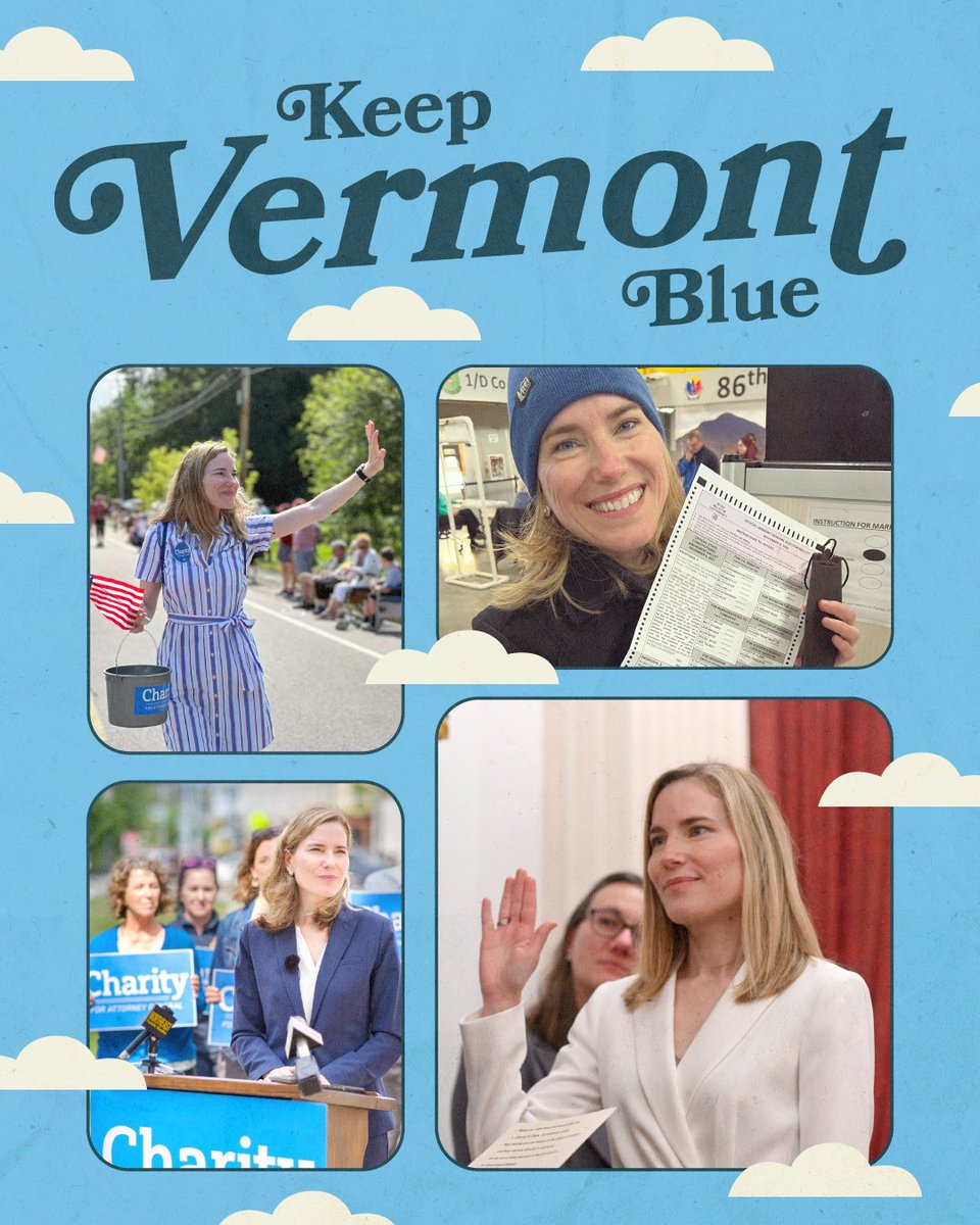 @CharityforVT works hard for Vermonters – she’s protecting abortion access, defending the environment, and taking on big corporations.