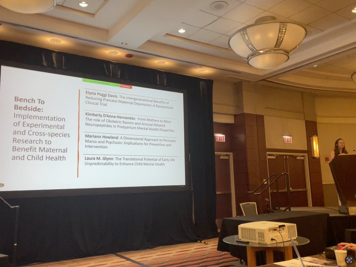 Deborah Han (@debkeos) on Twitter photo Happening now! Bench to Bedside symposium, presenters include: <a href="/ElysiaPDavis/">Elysia Davis</a>, Dr. Laura Glynn, Dr. Mariann Howland, and Dr. Kimberly D'Anna-Hernandez. Come hear about fascinating research w/ important implications for prevention & intervention! #ISDP2024 Happening now! Bench to Bedside symposium, presenters include: <a href="/ElysiaPDavis/">Elysia Davis</a>, Dr. Laura Glynn, Dr. Mariann Howland, and Dr. Kimberly D'Anna-Hernandez. Come hear about fascinating research w/ important implications for prevention & intervention! #ISDP2024