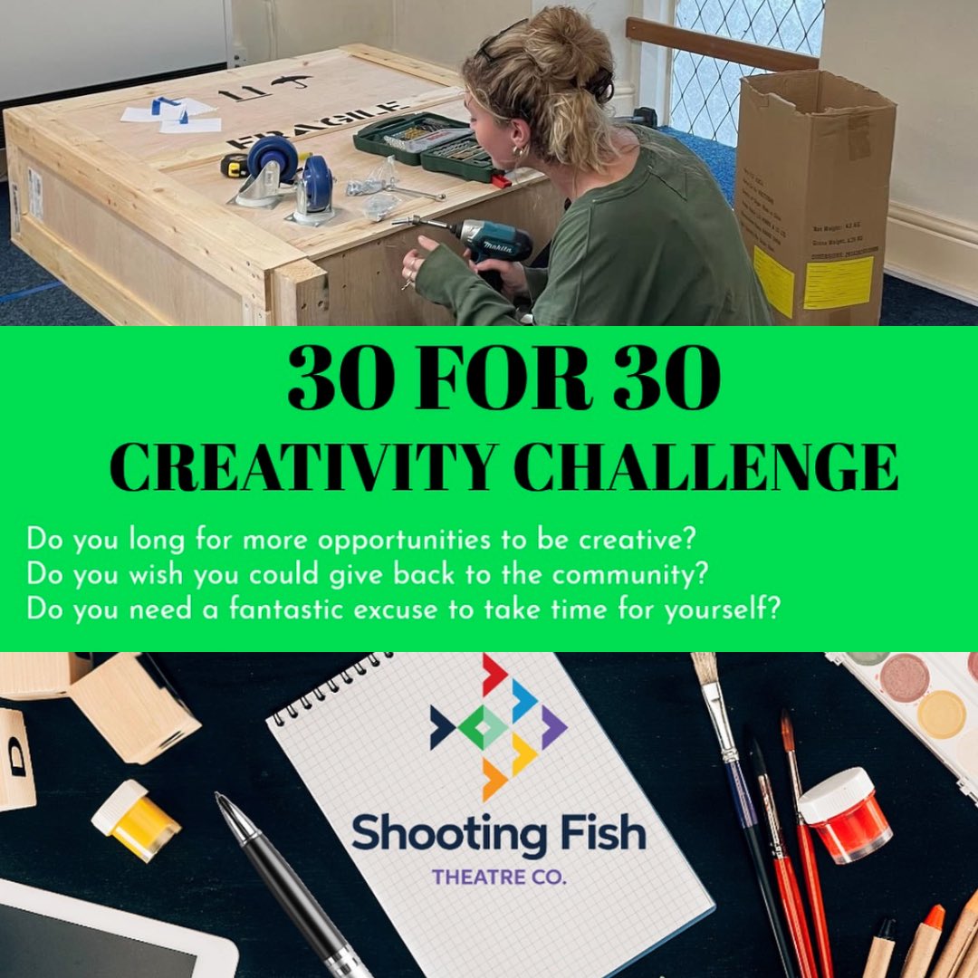 Shooting_fish's tweet photo. 📣 This November we’re are asking people to take 30 minutes out of each day to do something creative! It could be ANYTHING, from 
📝Writing
🕺Dancing
🎨Arts &amp; Crafts
📔Scrapbooking
📸 Photography
🧑‍🍳Baking
✍️Drawing
🎼Music Creation
and so much more! https://t.co/Ryn0P4Z8HM