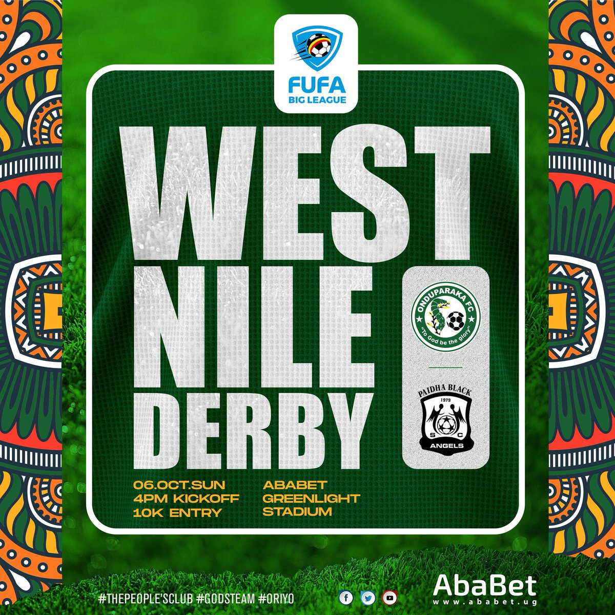 DifferenceOffi3's tweet image. We Talk about Derbies in Uganda but There is no Derby Like the #WESTNILEDERBY , A rivalry for bragging rights Between @OnduparakaFC1 and @PBASC_Official is on
The last West Nile Derby pulled about 7000 people ( AruaHills)
#ONDUPBA 
#USFN