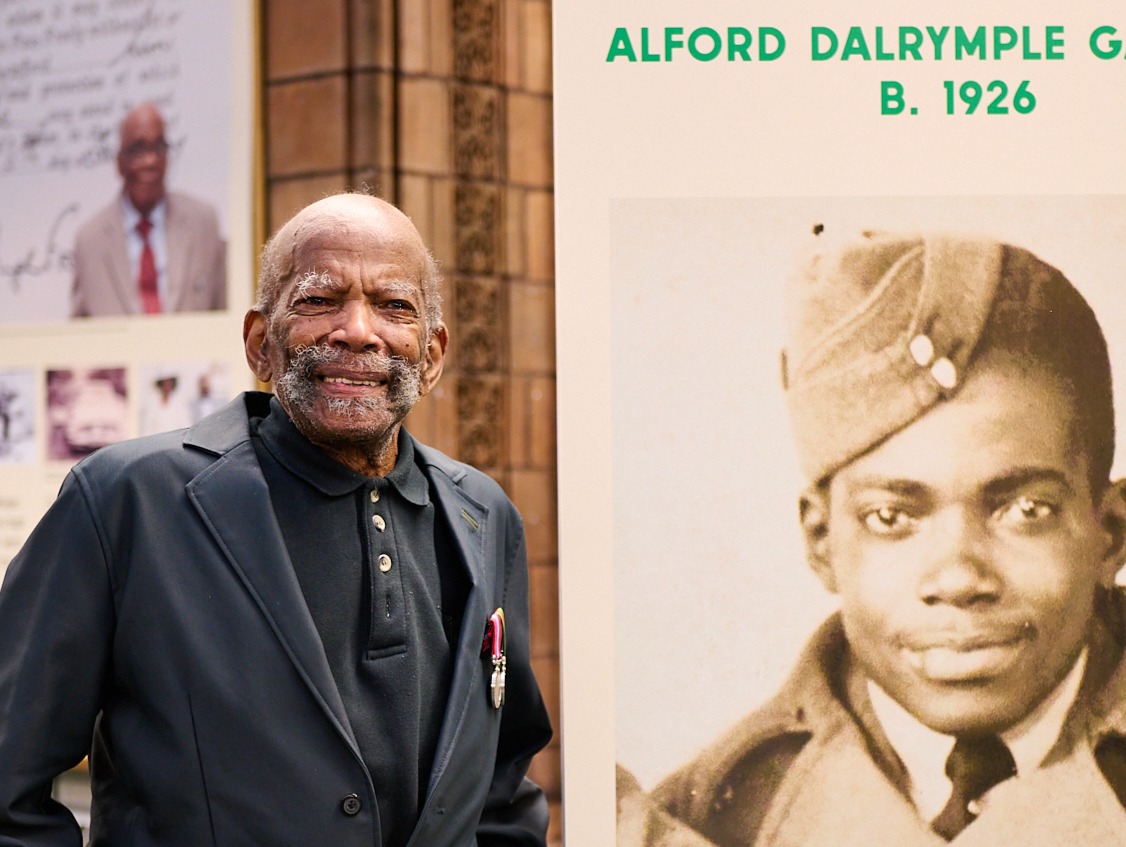 JamaicaSocietyLeeds (@jamaicaleeds) on Twitter photo Our Out of Many Festival Director <a href="/susanpitter/">susan pitter</a> shared touching thoughts and memories with us of Alford Gardner, Leeds's last surviving Caribbean WW2 RAF veteran and Windrush passenger who passed away this week. 😥
tinyurl.com/y6b8prcm
Pic: <a href="/photosbydavid/">David Lindsay</a> Our Out of Many Festival Director <a href="/susanpitter/">susan pitter</a> shared touching thoughts and memories with us of Alford Gardner, Leeds's last surviving Caribbean WW2 RAF veteran and Windrush passenger who passed away this week. 😥
tinyurl.com/y6b8prcm
Pic: <a href="/photosbydavid/">David Lindsay</a>