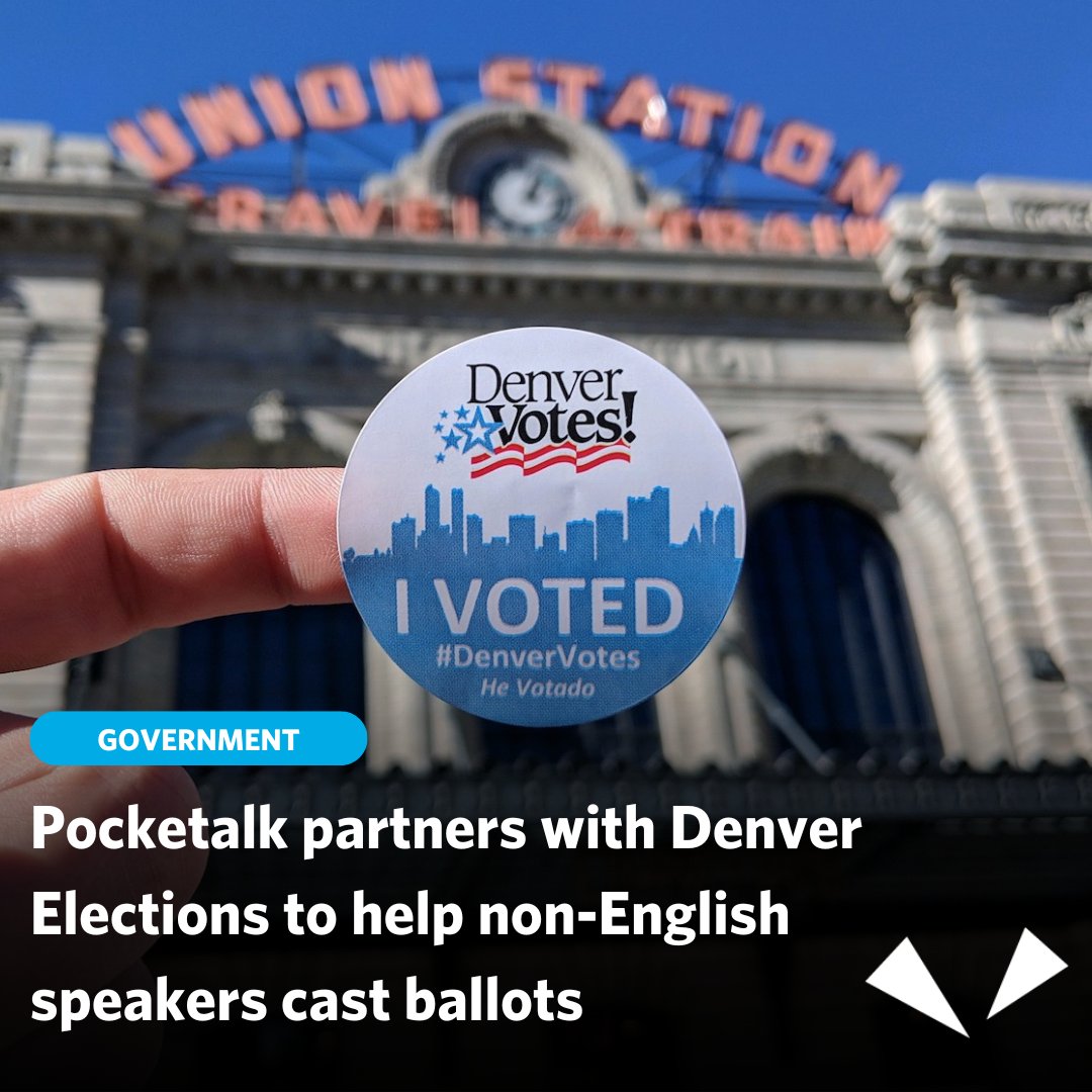 One month until Election Day! Check out how Pocketalk is ensuring all voters voices are captured, regardless of language in Denver at the link. @denverelections denvergov.org/Government/Age…