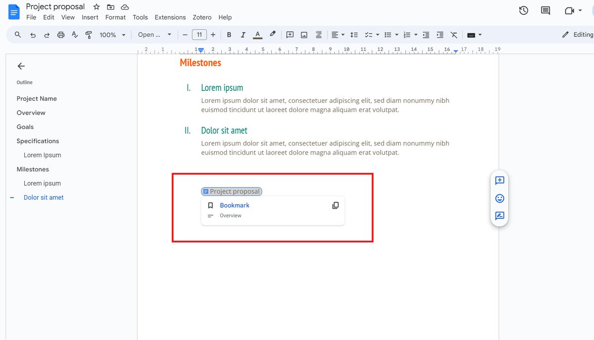 ilani_philip's tweet image. 3/

Bookmarks for Quick Jumping

Lost in a sea of text?

Use bookmarks to mark important sections, so you can jump back instantly.

Like teleportation...for your docs.

#EfficiencyHacks #WriteFaster