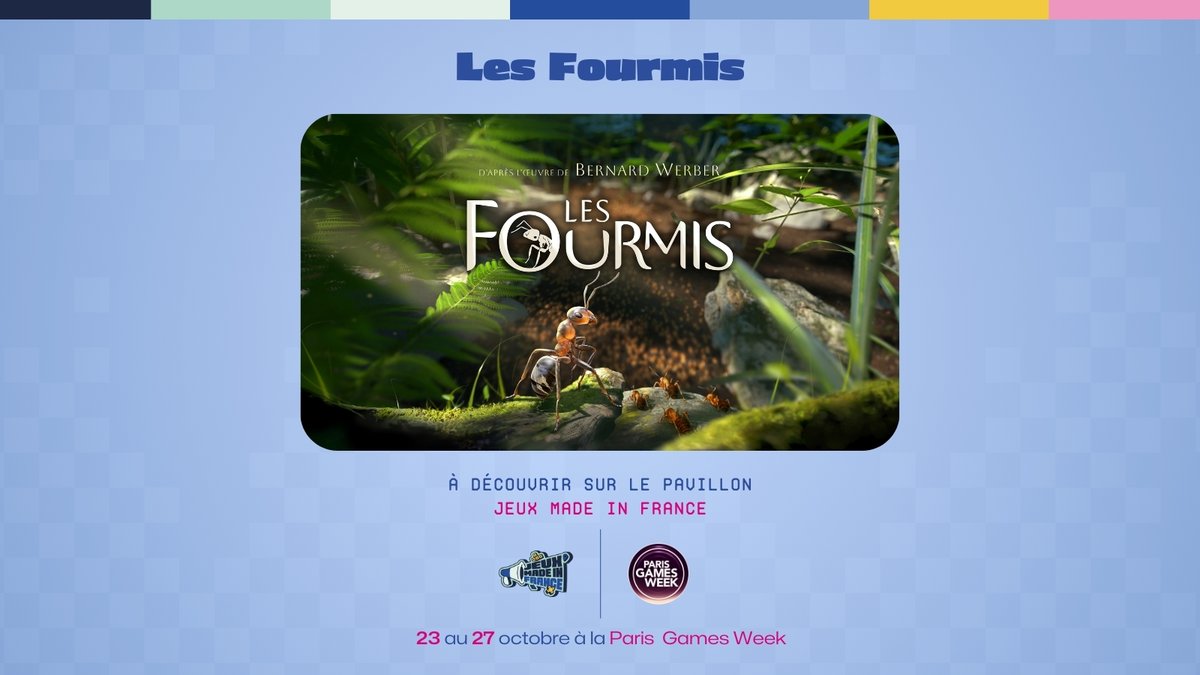 🐜 Les Fourmis 🐜, création développée par @towerfivestudio. 
Adaptée du classique de Bernard Weber, incarnez une fourmi courageuse et développez vos capacités d’exploration, de stratégie et de combat au cœur de cette aventure épique !