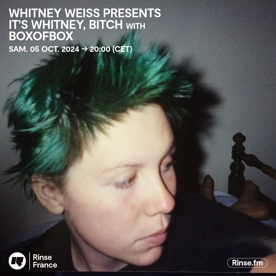 Il est 20h !

Tout de suite vous êtes avec le show de <a href="/whitney__weiss/">Whitney Weiss</a> qui invite <a href="/boxofbox/">Johnathan Lyon (they/he)</a> !

🎶
rinse.fr/podcasts/

#verrouillé 🔒