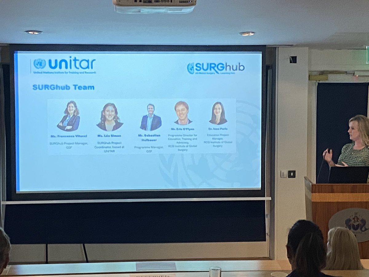 RCSI Institute of Global Surgery (@rcsi_globalsurg) on Twitter photo Professor Jean O’Sullivan is speaking on #SURGhub - The United Nations Global Surgery Learning Hub, a collaborative e-learning platform in partnership with <a href="/UNITAR/">UNITAR</a>, <a href="/surgfoundation/">The Global Surgery Foundation</a> and <a href="/RCSI_Irl/">RCSI</a> , supported by <a href="/JNJHealthEquity/">Johnson & Johnson Health Equity</a>.
Prof O’Sullivan discussed the e-platforms engaging Professor Jean O’Sullivan is speaking on #SURGhub - The United Nations Global Surgery Learning Hub, a collaborative e-learning platform in partnership with <a href="/UNITAR/">UNITAR</a>, <a href="/surgfoundation/">The Global Surgery Foundation</a> and <a href="/RCSI_Irl/">RCSI</a> , supported by <a href="/JNJHealthEquity/">Johnson & Johnson Health Equity</a>.
Prof O’Sullivan discussed the e-platforms engaging