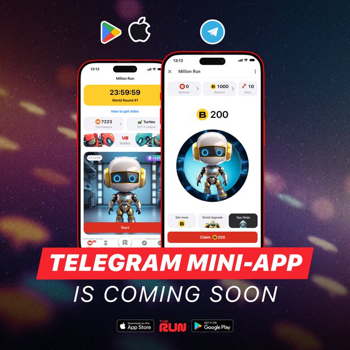 TheRun App Expanding with Telegram Mini-App