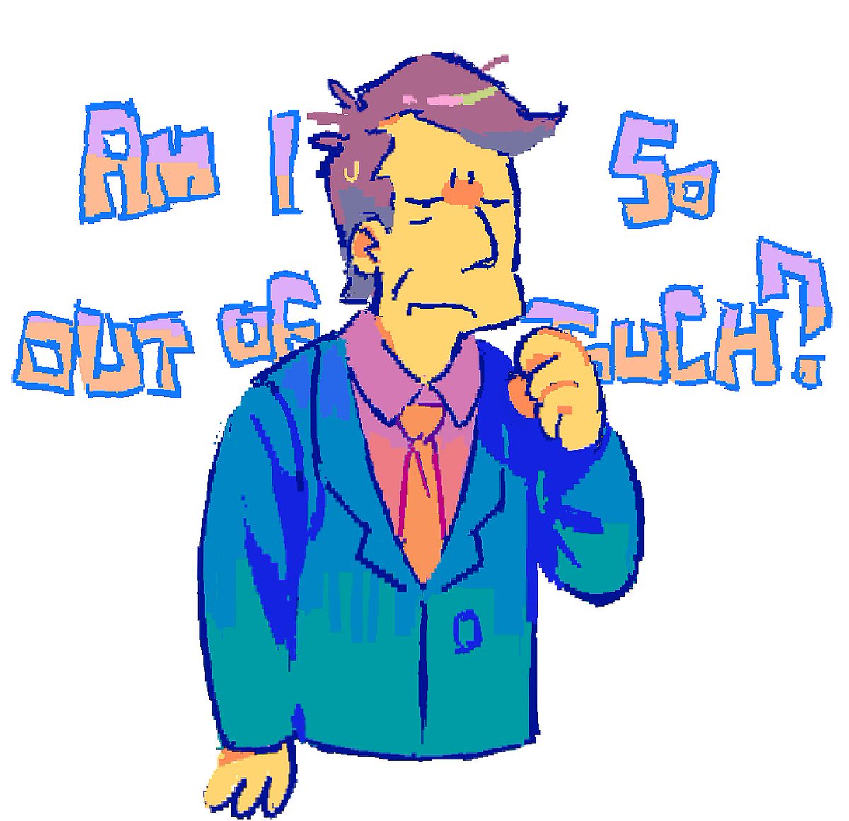 inkhomer day 4: _____ skinner
no surprise id pick seymour for today he's the best among all skinners isnt he
#inkhomer2024 #inkhomer #thesimpsons