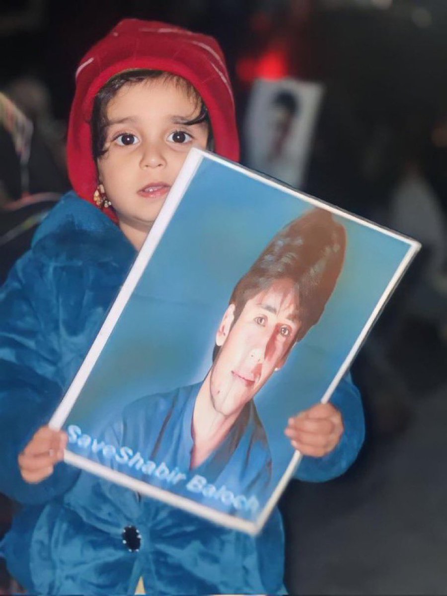 MahrangBaloch_'s tweet photo. Enforced disappearances are a curse on Balochistan. It’s not just the victims who suffer but the thousands of families whose lives are shattered.

Shabbir Baloch, a student leader, enforcedly disappeared seven years ago, and his whereabouts remain unknown. His sister, Seema, has been tirelessly fighting for his safe release, raising her two children, Meeras and Shari, on the streets.

Zareena, Shabbir’s wife, lives in the torment of uncertainty, neither a widow nor a wife. What’s more heartbreaking is that she witnessed his abduction and her mental health has been deeply affected. Once, she told me, “I always curse the moment they took Shabbir in front of me. I wish they had taken me too, so I wouldn’t have to endure this endless wait.”

This plight is the silent agony of thousands of Baloch families.

#SaveShabirBaloch 
#EndEnforcedDisappearnces