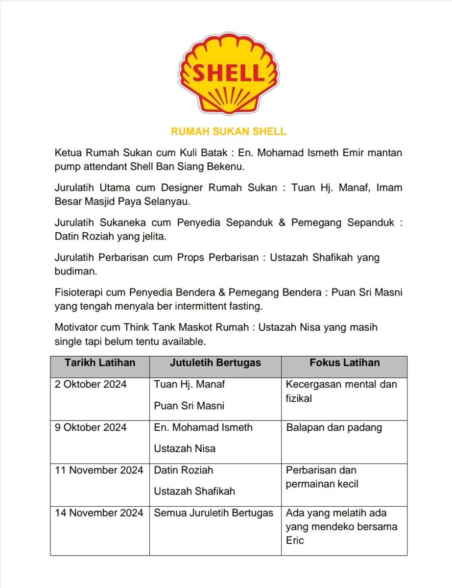 IsmethEmir's tweet photo. Musim sukan sekolah datang lagi. Kiteww taknak bagi rakan rakan stress dapat kerja. So, here we go. 🤣 https://t.co/zv2BN8tEaL
