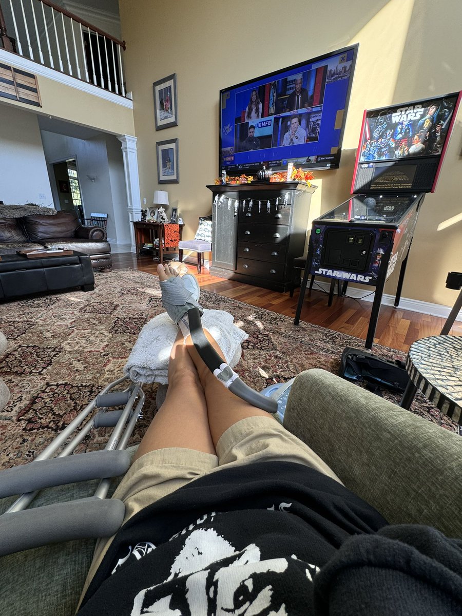 nmbernard's tweet image. Good morning from my 
chair of isolation

GO BILLS! 🙌🏼♥️💙