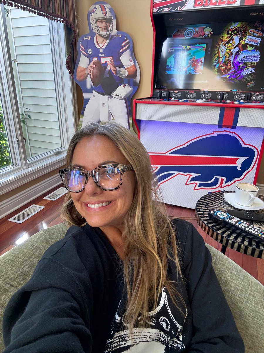 nmbernard's tweet image. Good morning from my 
chair of isolation

GO BILLS! 🙌🏼♥️💙