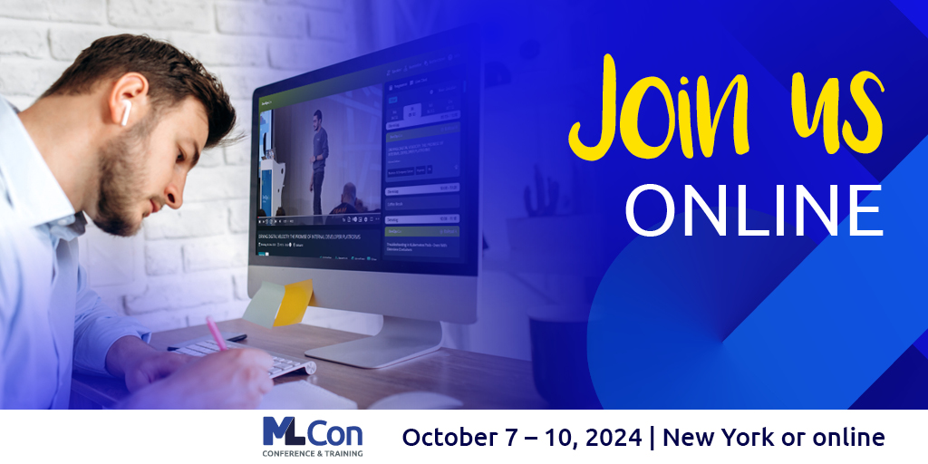 mlconference's tweet image. 🤖 Can’t make it to MLcon New York in person? No problem! Get your remote ticket and join the world’s top machine learning experts online next week. Don’t miss this chance to learn and grow! #MLconNYC #MachineLearning #RemoteEvent

🎟️ow.ly/3rnX50TEfze