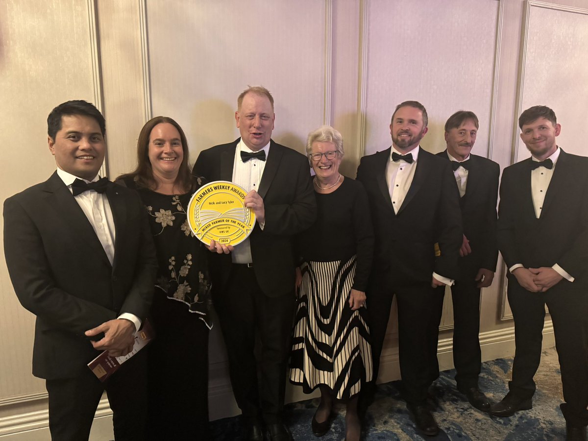 Nick Tyler (@kingsplayfarm) on Twitter photo An amazing night at the <a href="/FarmersWeekly/">Farmers Weekly</a> #FWAwards Congratulations to all the winners and finalists. We are truly honoured to have been awarded the ‘Mixed Farmer of the Year’ award and want to say a HUGE thank you to our whole team/advisers - we couldn’t have done it without you 😊 An amazing night at the <a href="/FarmersWeekly/">Farmers Weekly</a> #FWAwards Congratulations to all the winners and finalists. We are truly honoured to have been awarded the ‘Mixed Farmer of the Year’ award and want to say a HUGE thank you to our whole team/advisers - we couldn’t have done it without you 😊