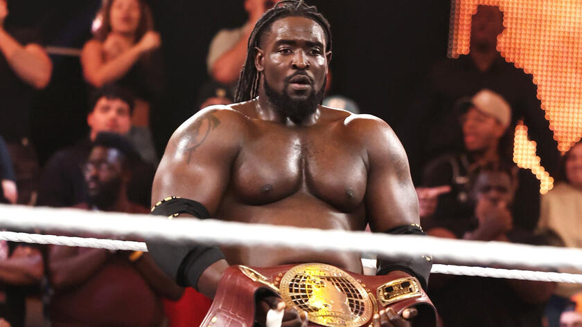 WrestleFeatures's tweet image. Oba Femi is now the longest reigning NXT North American Champion in WWE history.

Oba currently shares the record with Wes Lee. 

Tomorrow, he will overlap Lee, and stand alone as the longest reigning champion.  

What a reign. What a wrestler.