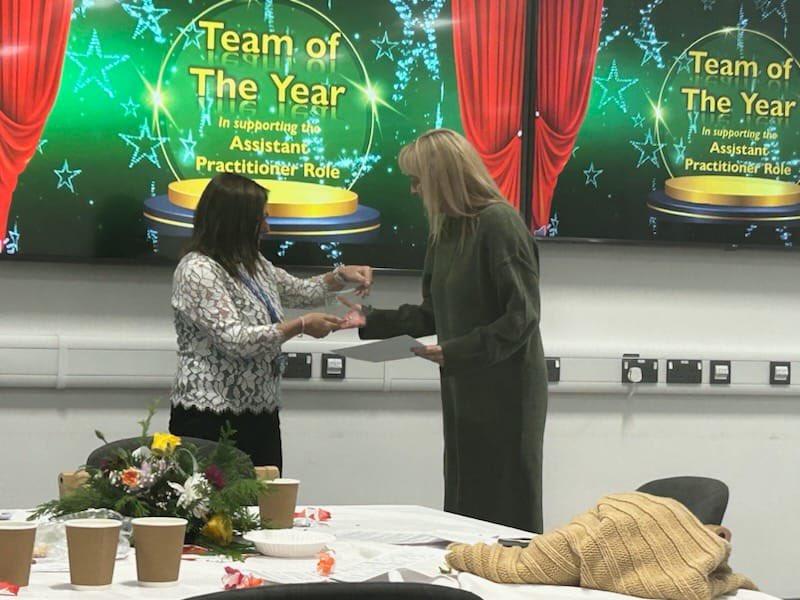 So proud of Amanda Strange winning Highly Commended Assistant Practitioner award for ABUHB today. The Mapping, Education and Carers Service would be lost without you. The work you've put into your new role is testament to your all your hard work and dedication to your career.