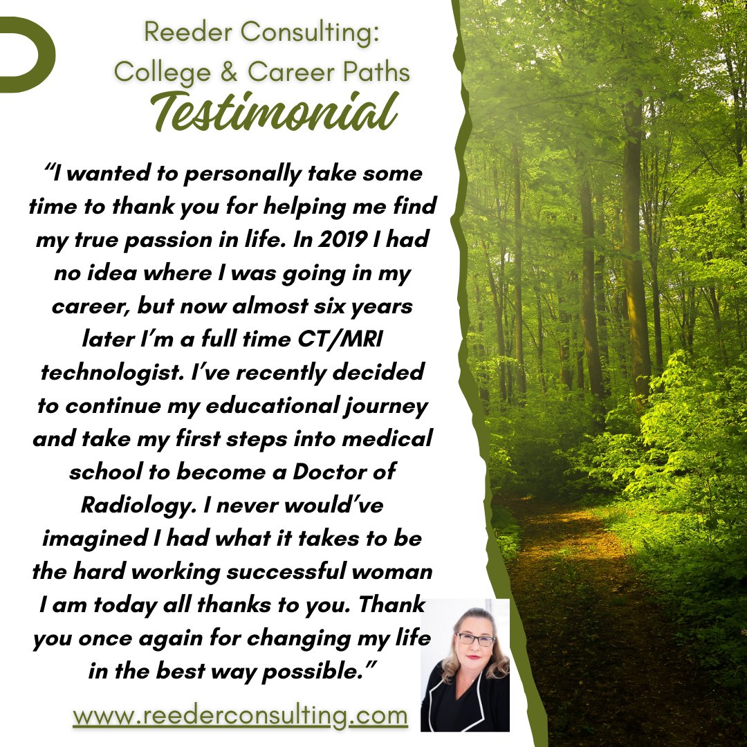 I help people make "serious" decisions about their future. Becoming a doctor is not easy. And the steps she took to begin this journey show her "story of seriousness" which will go far! #careercounseling #aptitude #careers #College  #reederconsulting #ProceedWithConfidence