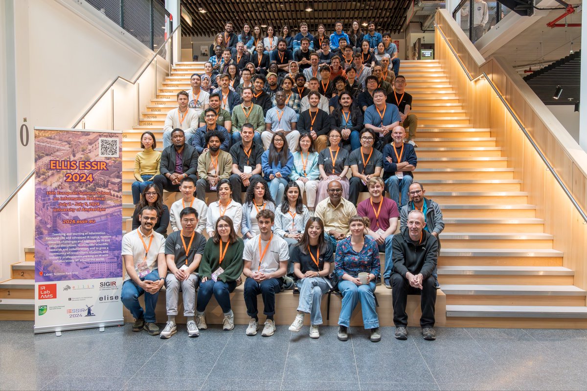ELLIS Amsterdam (@ellis_amsterdam) on Twitter photo 15th <a href="/ELLISforEurope/">ELLIS</a> <a href="/essir_eu/">ESSIR</a> Summer School on #informationretrieval was held from 1-5 July 2024 <a href="/irlab_amsterdam/">The IRLab at the University of Amsterdam</a> of the <a href="/UvA_Amsterdam/">UvA Amsterdam</a> 🚀
The ELLIS flagship school is the largest ESSIR organized so far and the first ESSIR to include a hackathon✨
🔗ivi.fnwi.uva.nl/ellis/2024/10/… 15th <a href="/ELLISforEurope/">ELLIS</a> <a href="/essir_eu/">ESSIR</a> Summer School on #informationretrieval was held from 1-5 July 2024 <a href="/irlab_amsterdam/">The IRLab at the University of Amsterdam</a> of the <a href="/UvA_Amsterdam/">UvA Amsterdam</a> 🚀
The ELLIS flagship school is the largest ESSIR organized so far and the first ESSIR to include a hackathon✨
🔗ivi.fnwi.uva.nl/ellis/2024/10/…