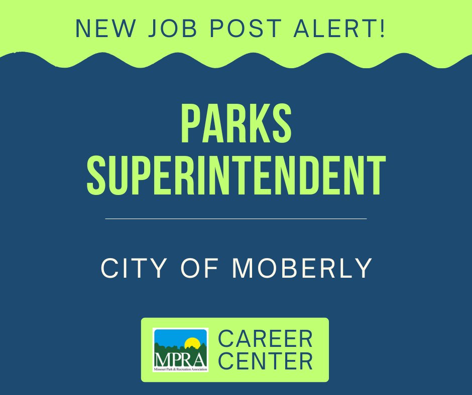 The City of Moberly is looking for a self-motivated team player who is driven by public service for the position of Parks Superintendent.
members.mopark.org/jobs/Details/p…