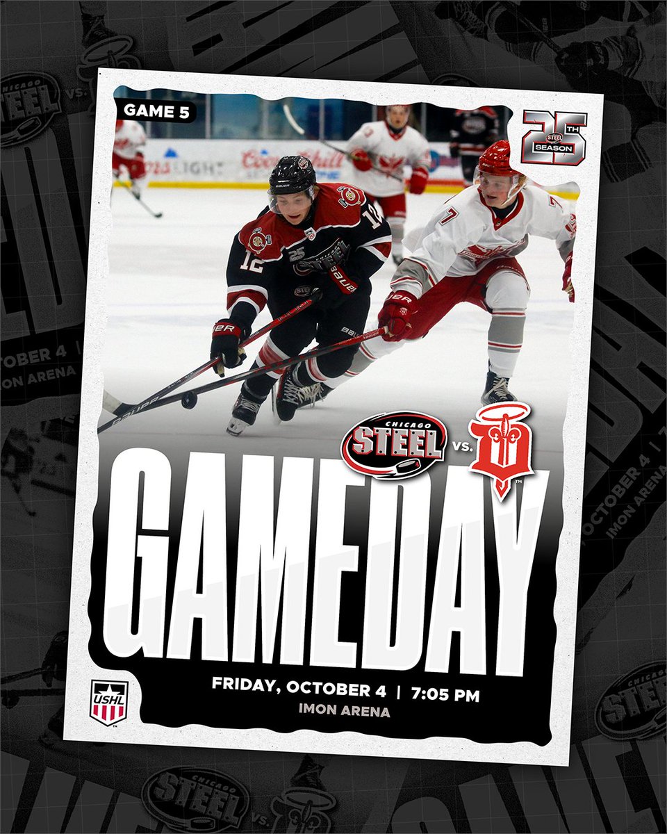 First road gameday of the year 🚌

🆚 <a href="/fightingsaints/">Dubuque Fighting Saints</a>
📍 ImOn Arena 
⏰ 7:05 pm CT
📻 chicagosteel.mixlr.com
📺 <a href="/FloHockey/">FloHockey</a> (💲)

#FeelSteel | <a href="/USHL/">USHL</a>
