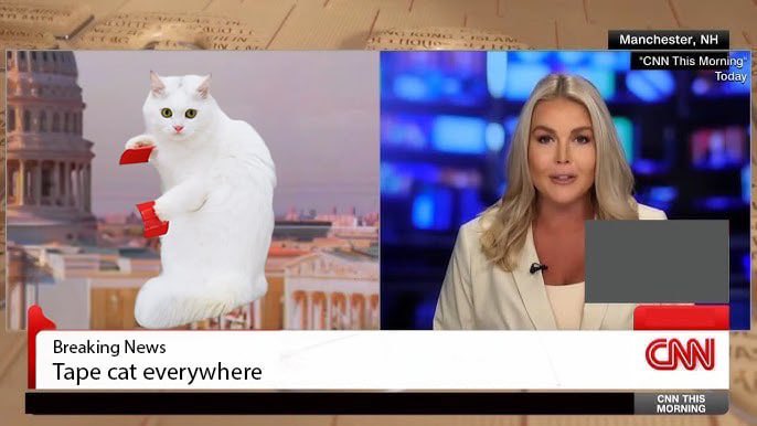 tapecatsol's tweet photo. @elonmusk 🚨 BREAKING NEWS 🚨 

Tape Cat everywhere! $TCAT

#Tcat #Sol #Solana #Solanameme https://t.co/AZXvlQI7ue