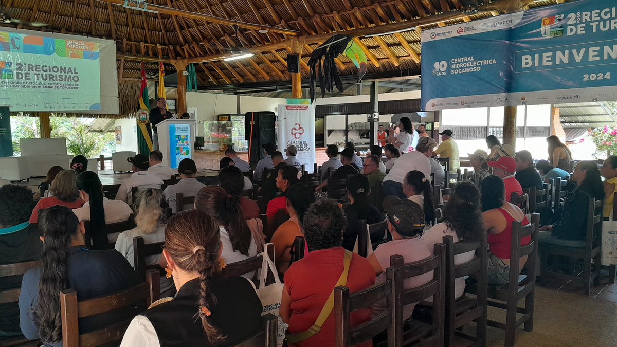 CCBucaramanga's tweet image. #AEstaHora damos inicio al 2do Foro Regional de Turismo: "Superando obstáculos, construyendo un futuro sostenible en el Embalse Topocoro". Una iniciativa en colaboración con @FundaCULTA e @ISAGEN. ¡Seguimos impulsando el turismo en Santander!🤝🔝
