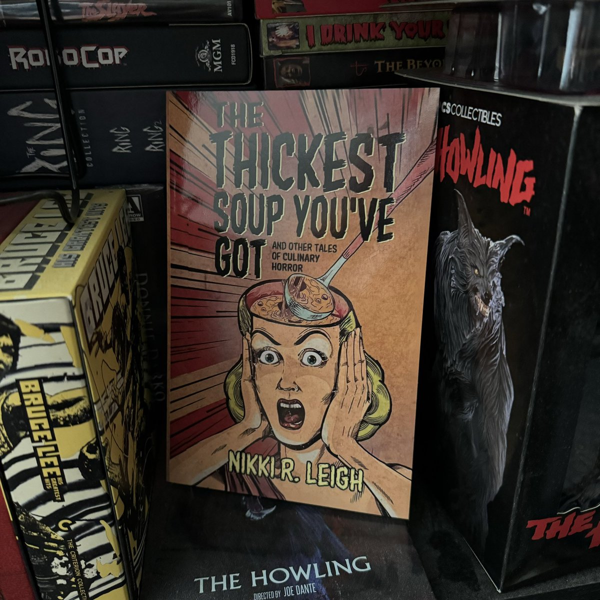 It’s here! My newest book, The Thickest Soup You’ve Got, is out now! Available where books are sold. Links in bio. Weird, queer, &amp; oozing with fun, this collection has been brewed to delight and haunt you far past the last crumbs on your plate. Thanks to @slashic_horror!