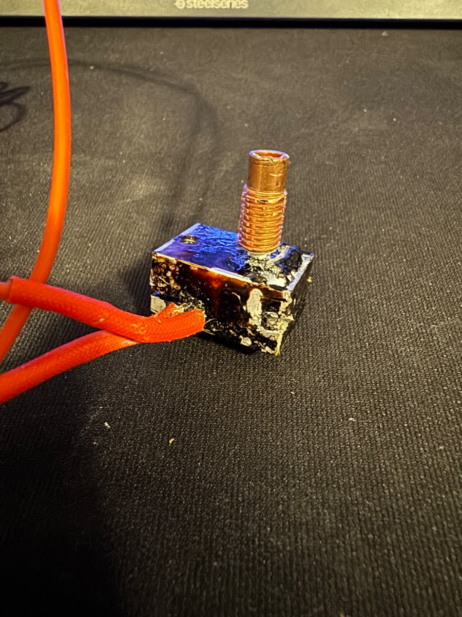 I replaced the hot end of my Prusa mk3 as the old hot end had a faulty thermistor, I tried removing it but the grub screw was caked in layers of carbon and plastic from the years of printing. I went with a whole new block as it was long over due, and I am happy with that choice.