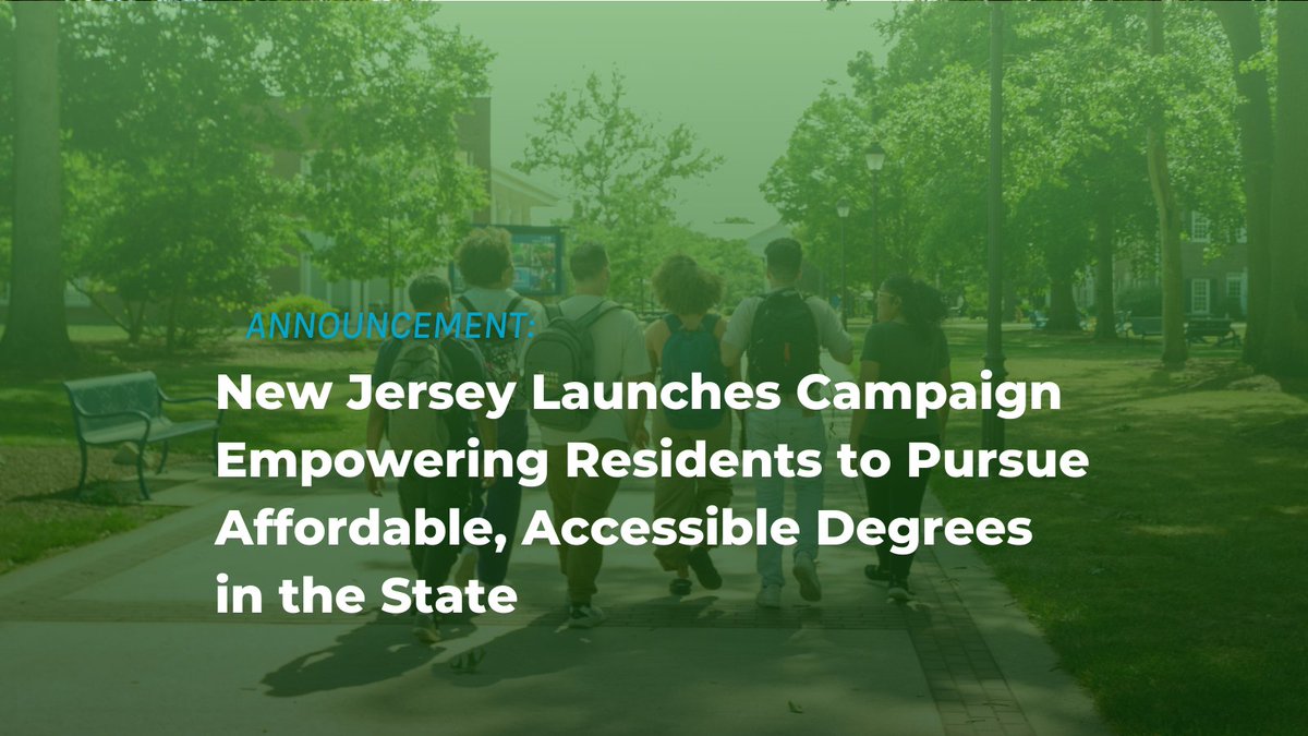 NJ Office of the Secretary of Higher Education (@njhighered) on Twitter photo Your degree is closer thank you think here in New Jersey! Together <a href="/NJHigherEd/">NJ Office of the Secretary of Higher Education</a> and <a href="/NJHESAA/">NJ HESAA</a> are excited to announce a campaign to reach residents with the resources to pursue an affordable degree that can help you achieve your career goals.
Get started at collegeforyou.nj.gov Your degree is closer thank you think here in New Jersey! Together <a href="/NJHigherEd/">NJ Office of the Secretary of Higher Education</a> and <a href="/NJHESAA/">NJ HESAA</a> are excited to announce a campaign to reach residents with the resources to pursue an affordable degree that can help you achieve your career goals.
Get started at collegeforyou.nj.gov