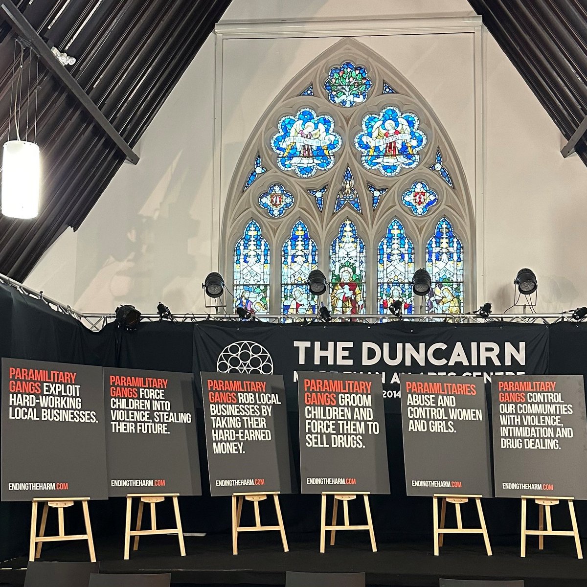 endingtheharm's tweet photo. You may see these hard-hitting and distinctive posters and billboards appearing in areas throughout NI from Monday.

It's time to call it out. 

#endingtheharm https://t.co/4SsSU8zqyn
