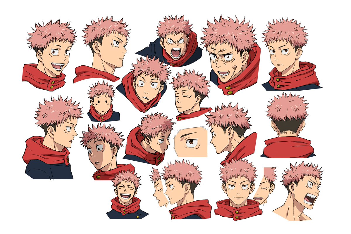 Go_Jover's tweet photo. Yuji Megumi Nobara Gojo Character Sheets in full high quality #JujutsuKaisen https://t.co/zMkFRbjgfK