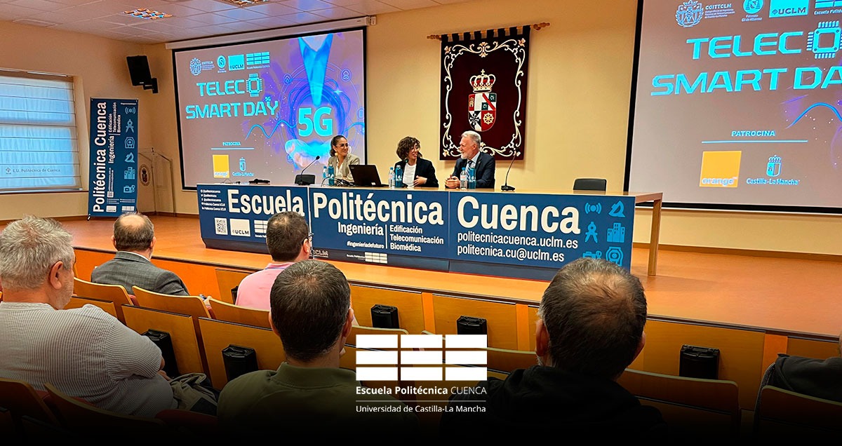 Politécnica Cuenca UCLM (@politecnicacu) on Twitter photo ¡Exito del #TelecoSmartDay celebrado hoy en la #PolitécnicaCuenca! 🎉
Se han tratado temas como la Tecnología en Conflictos Armados y el 75 aniversario del COITT. Además, operadoras como <a href="/digimobil_es/">DIGI España</a>, <a href="/Telefonica/">Telefónica</a> y <a href="/orange_es/">Orange España</a> han presentado sus propuestas más disruptivas. 🚀📡 ¡Exito del #TelecoSmartDay celebrado hoy en la #PolitécnicaCuenca! 🎉
Se han tratado temas como la Tecnología en Conflictos Armados y el 75 aniversario del COITT. Además, operadoras como <a href="/digimobil_es/">DIGI España</a>, <a href="/Telefonica/">Telefónica</a> y <a href="/orange_es/">Orange España</a> han presentado sus propuestas más disruptivas. 🚀📡